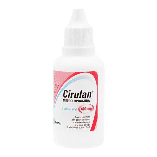 Cirulan (Metoclopramida) 400 mg Frasco Gotero con 20 ml