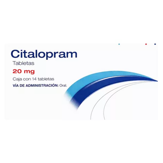 Citalopram 20 mg Caja con 14 Tabletas