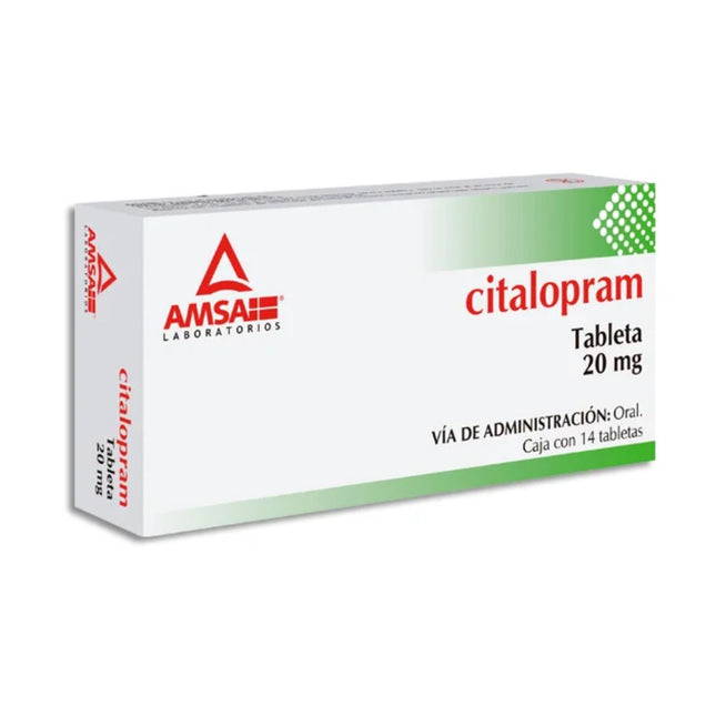 Citalopram 20 mg Caja con 14 Tabletas