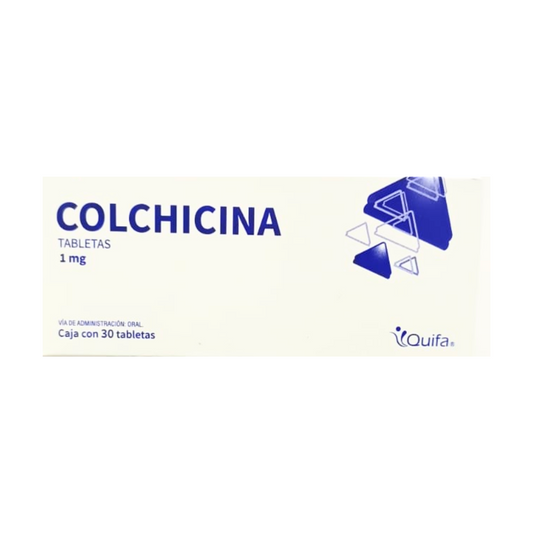 Colchicina 1 mg Caja con 30 Tabletas