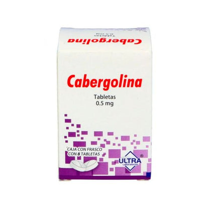 Cabergolina 0.5 mg Caja con 8 Tabletas