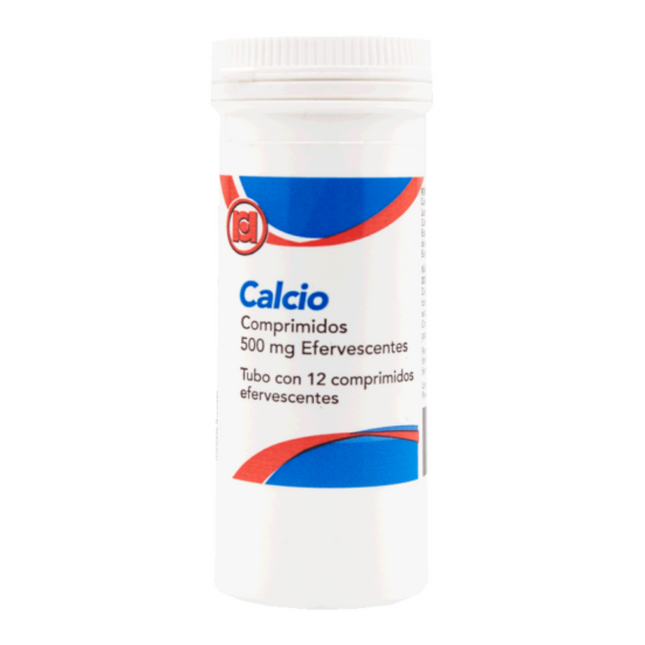 Calcio 500 mg Tubo con 12 Comprimidos Efervecentes Randall