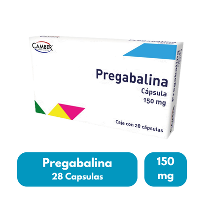 Pregabalina 150 mg Caja con 28 cápsulas | Camber Pharma