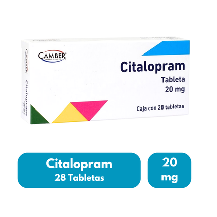 Citalopram 20 mg Caja con 28 Tabletas|Camber Pharma