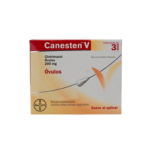 Canesten V (Clotrimazol) Caja con 3 Óvulos