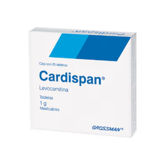 Cardispan Tabletas Masticables 1 g Caja con 20 Tabletas Grossman