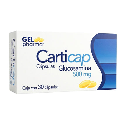 Carticap  (Glucosamina) 500 mg  Caja con 30 Cápsulas