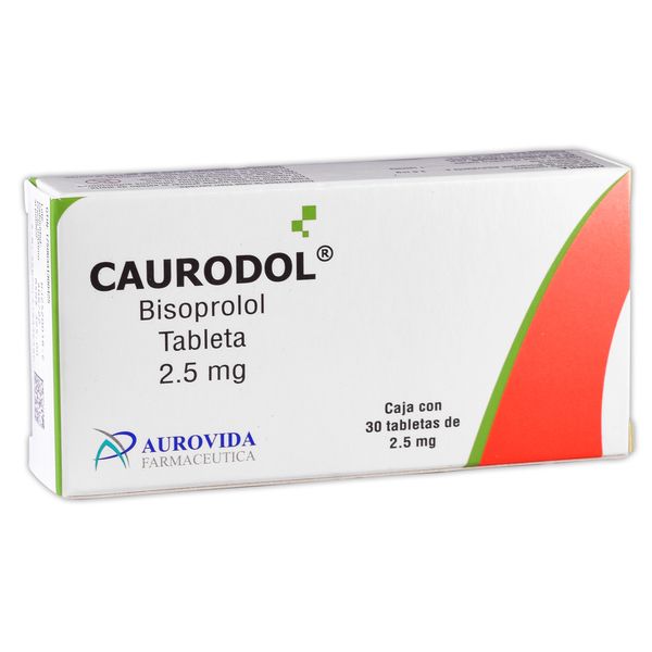 Caurodol (Bisoprolol) 2.50 mg Caja con 30 Tabletas