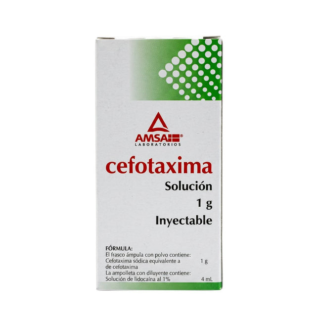 Cefotaxima 1 g Frasco con Solución Inyectable