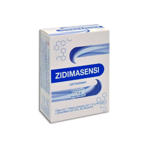 Zidimasensi (Ceftazidima) 1.0 g Solución Inyectable