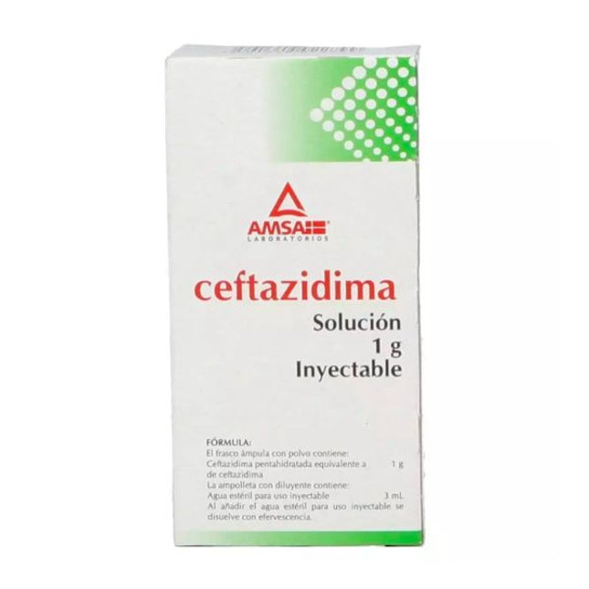 Ceftazidima 1 g Solución Inyectable