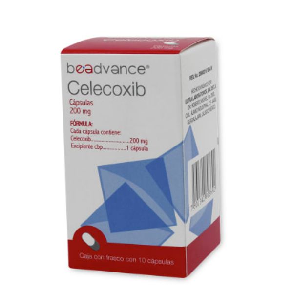 Celecoxib 200 mg Frasco con 10 Cápsulas Beadvance