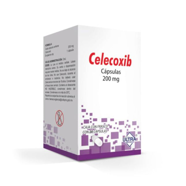 Celecoxib 200 mg Frasco con 20 Cápsulas Ultra Laboratorios