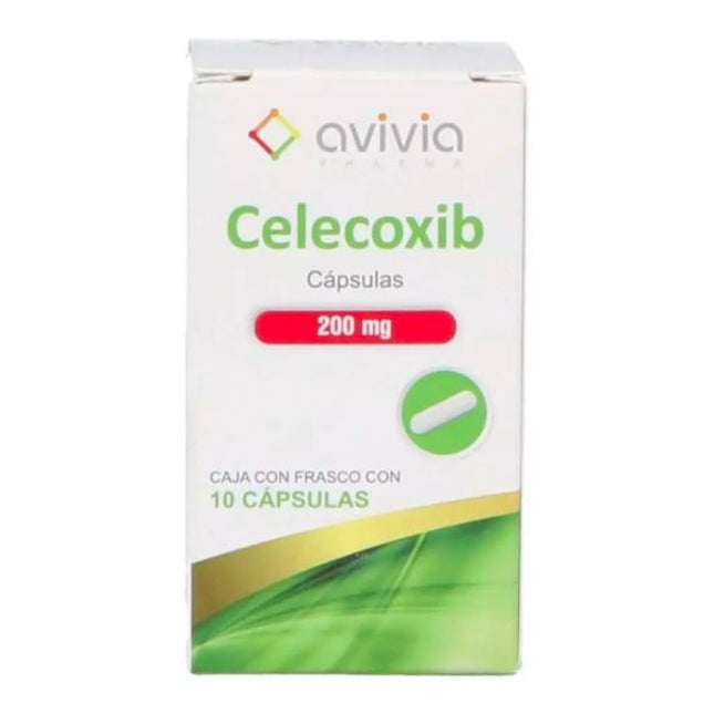 Celecoxib 200 mg Frasco Con 10 Cápsulas Avivia