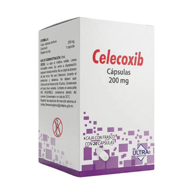 Celecoxib 200 mg Frasco con 20 Cápsulas