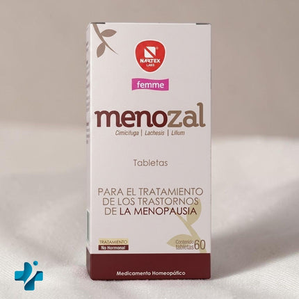 Menozal (Auxiliar en el Tratamiento de la Menopausia) Caja con 60 Tabletas| Nartex