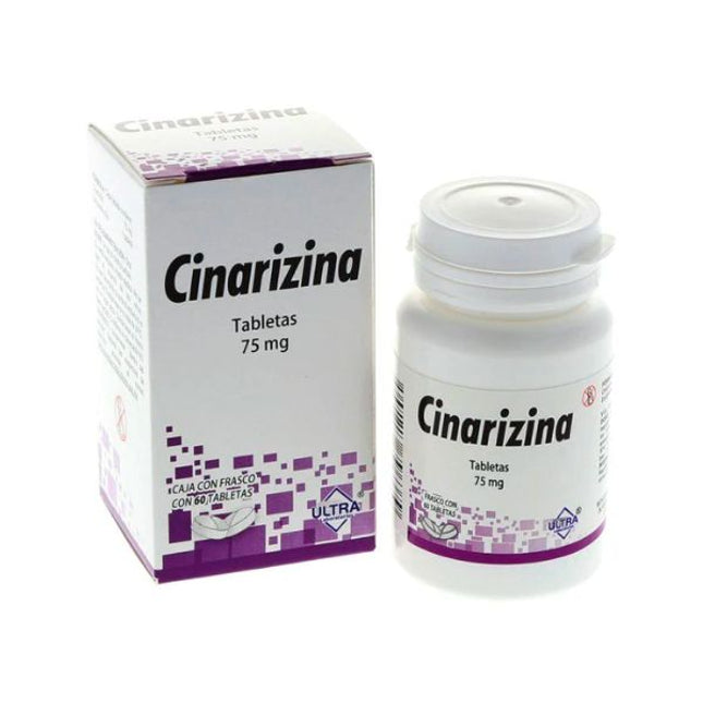Cinarizina 75 Mg Frasco Con 60 Tabletas Ultra Laboratorios