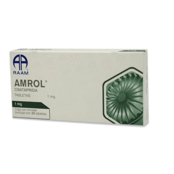 Amrol (Cinitaprida) 1 mg Caja con 25 Tabletas