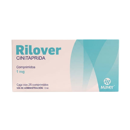 Rilover (Cinitaprida) 1 mg Caja con 25 tabletas | Maver Laboratorios