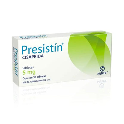 Presistín (cisaprida) 5 mg Caja con 30 Tabletas