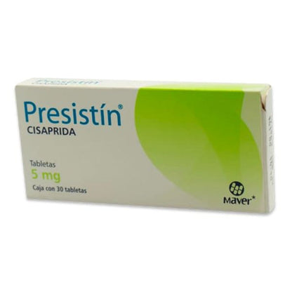 Presistín (cisaprida) 5 mg Caja con 30 Tabletas