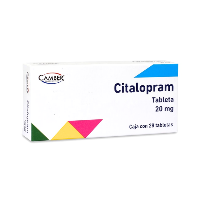 Citalopram 20 mg Caja con 28 Tabletas|Camber Pharma