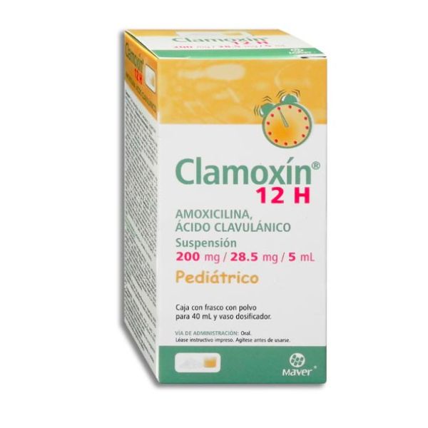 Clamoxin Pediátrico (Amoxicilina/Ácido Clavulánico) 200 mg.28.5/5 ml Suspensión