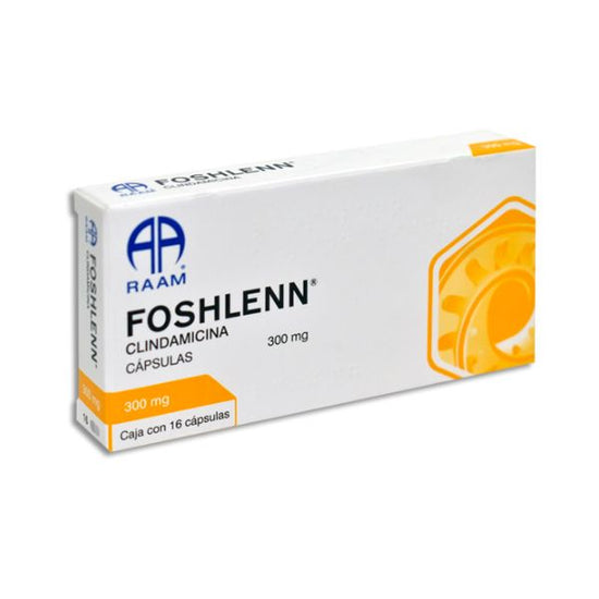 Foshlenn (Clindamicina) 300 mg Caja con 16 Cápsulas – Farmacia Sanorim