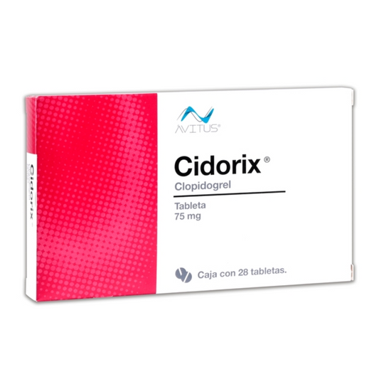 Clopidogrel Cidorix 75 Mg Caja con 28 Tabletas