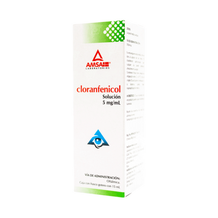 Cloranfenicol Gotas Oftálmicas 5.0/ml Frasco con 15 ml