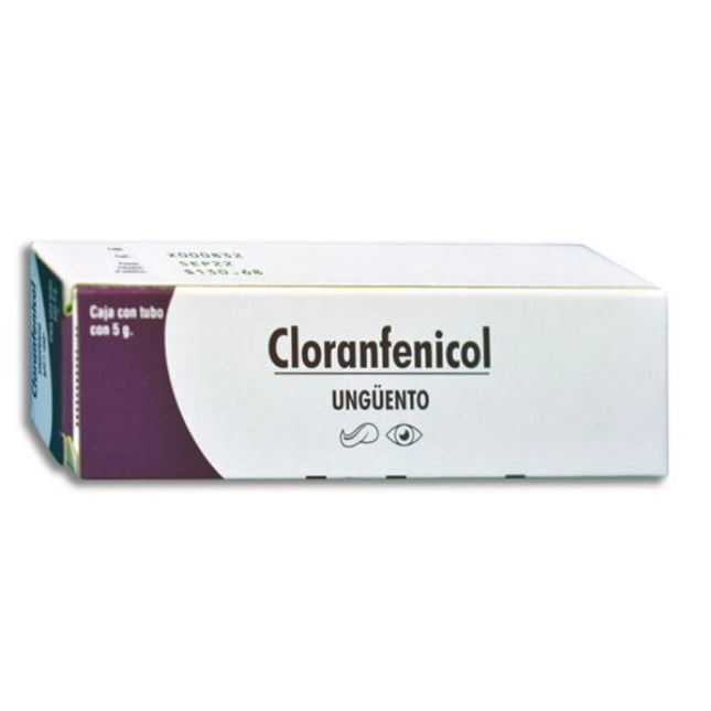 Cloranfenicol Ungüento 5.0 mg Caja con Tubo con 5 g