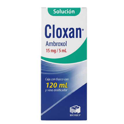 Cloxan Ambroxol 15 mg/5 ml Frasco con 120 ml de Jarabe