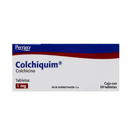 Colchiquim (Colchicina) 1 mg Caja con 20 Tabletas