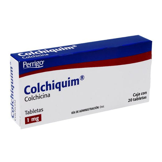 Colchiquim (Colchicina) 1 mg Caja con 20 Tabletas