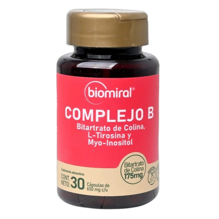 Biomiral (Complejo B) Frasco con 30 Cápsulas