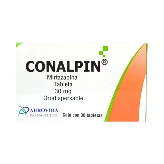 Conalpin Orodispensable (Mirtazapina) 30 mg Caja con 30 Tabletas