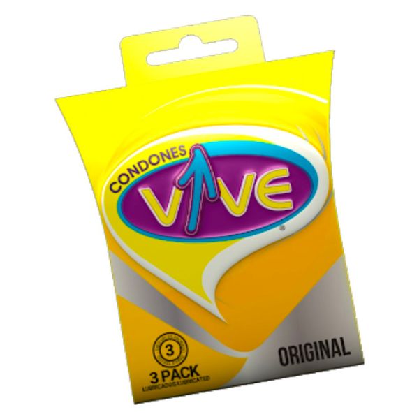 Vive Amor Caja con 3 Preservativos Masculinos