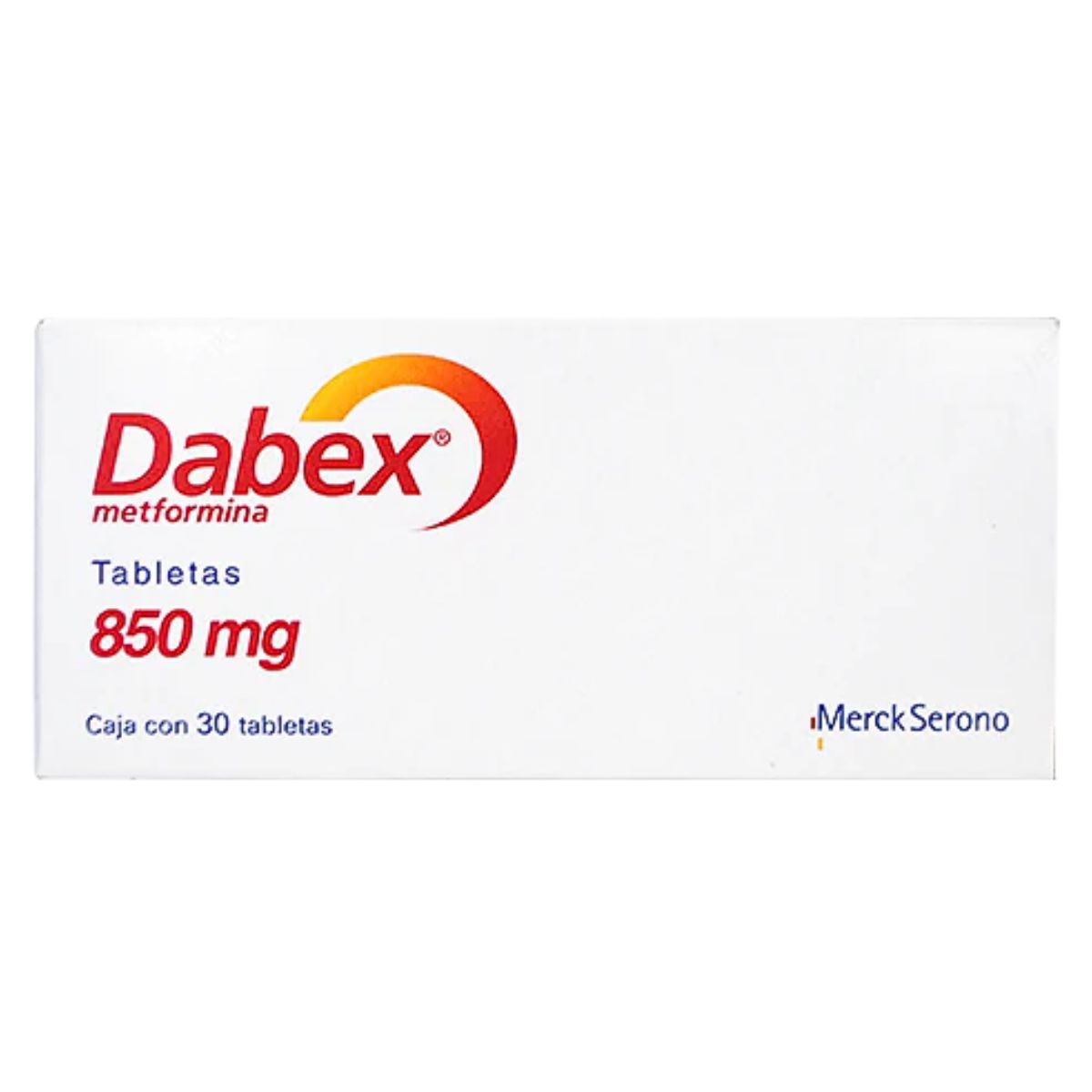 Dabex (Metformina) 850 mg Caja con 30 Tabletas