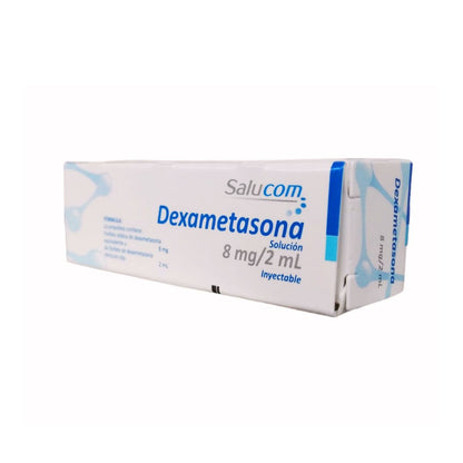 Dexametasona 8 mg/2 ml Caja con 1 Ámpula Inyectable