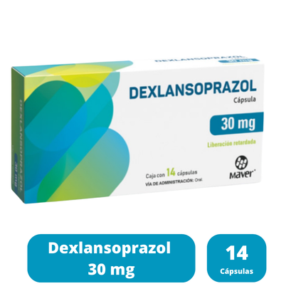 Dexlansoprazol 30 Mg Liberación Retardada Caja con 14 Cápsulas