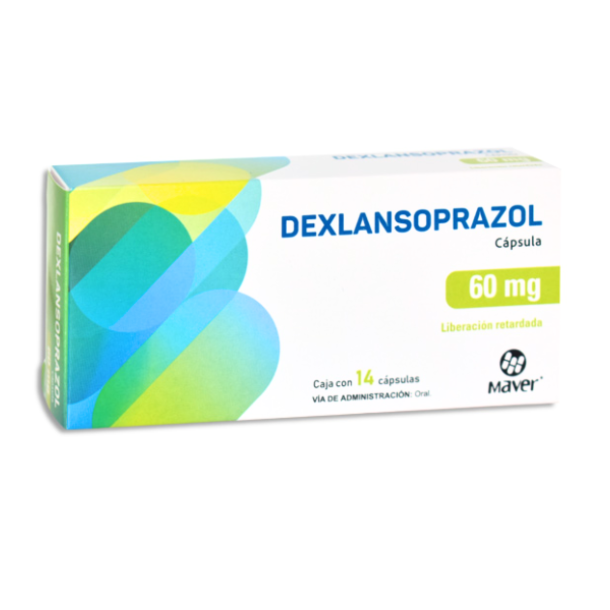 Dexlansoprazol 60 mg Liberación Retardada Caja con 14 Cápsulas