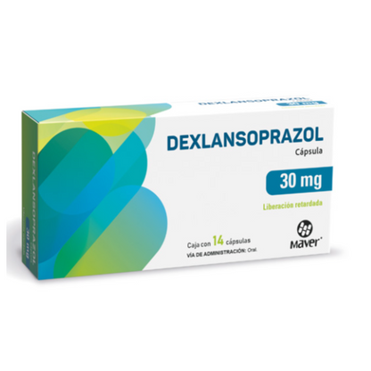 Dexlansoprazol 30 Mg Liberación Retardada Caja con 14 Cápsulas