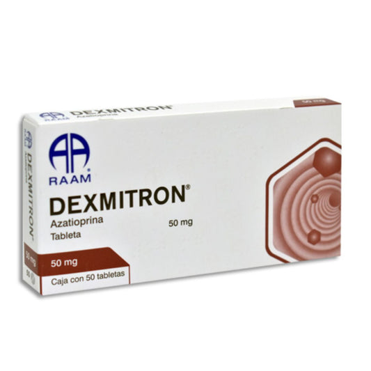 Dexmitron (Azatioprina) 50 mg Caja con 50 Tabletas