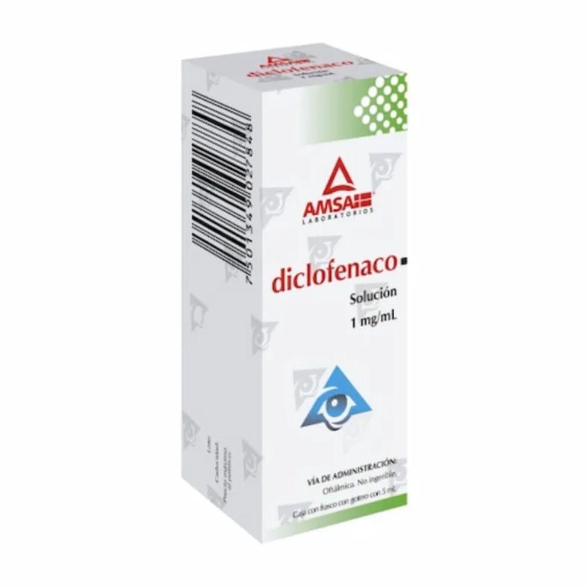 Diclofenaco 1.0 mg/ml Solución Oftálmica Frasco Gotero con 5 ml