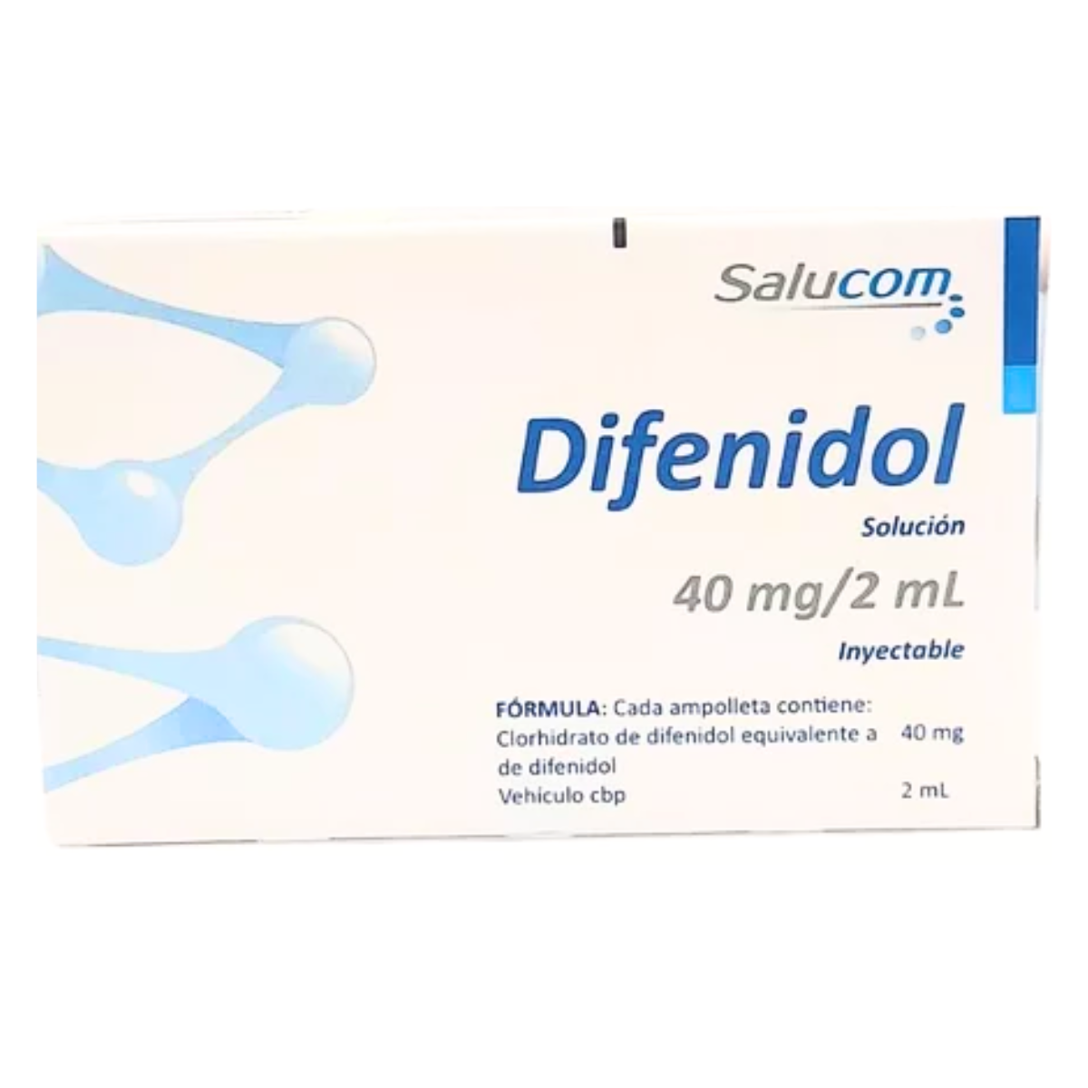Difenidol 40 mg/ 2 ml Caja con 2 Ampolletas Inyectables – Farmacia Sanorim