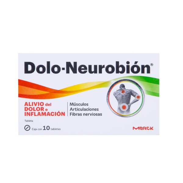 Dolo-Neurobión Caja con 10 Tabletas Para el Alivio del Dolor e Inflamación