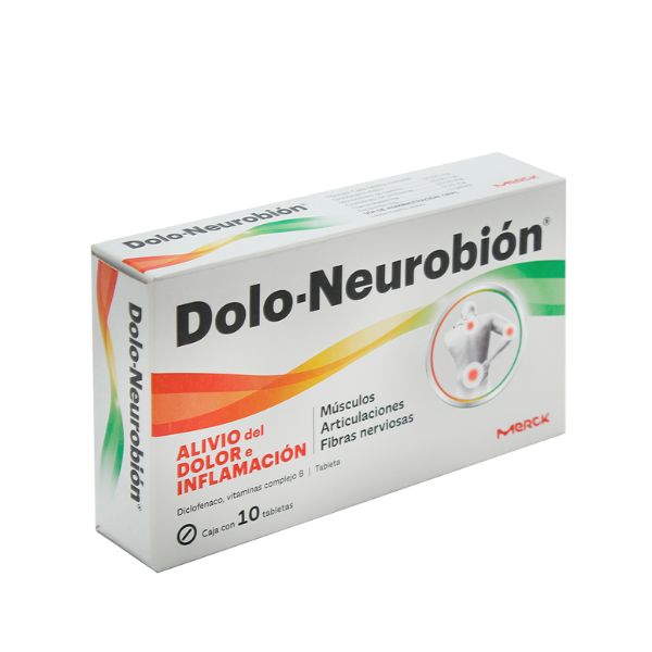 Dolo-Neurobión Caja con 10 Tabletas Para el Alivio del Dolor e Inflamación