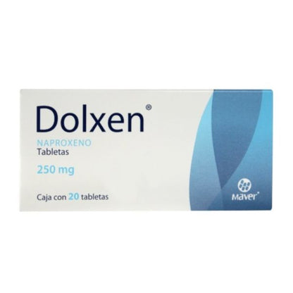 Dolxen (Naproxeno) 250 mg Caja con 20 Tabletas