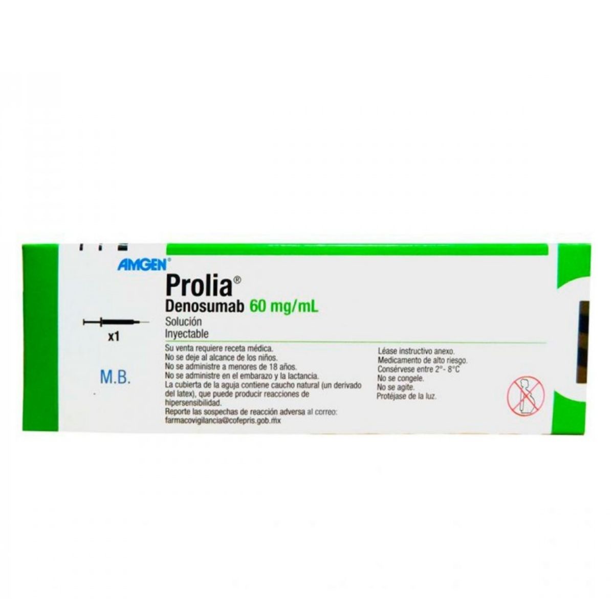 Prolia (Denosumab) 60 mg / mL Solución Inyectable – Farmacia Sanorim