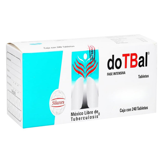 Dotbal Fase Intensiva (Etambutol, Isoniazida, Pirazinamida, Rifampicina) Caja con 240 Tabletas